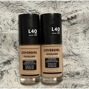 CoverGirl TruBlend Matte Made Foundation L40 Classic Ivory 2 Bottles New